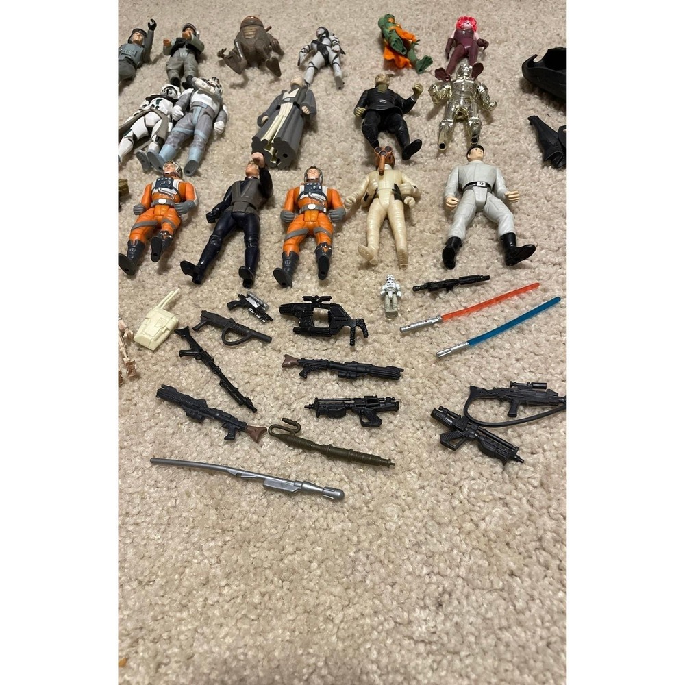 Vintage Kenner Star Wars action figures and weapons Stormtroopers, C-3PO, Alien - Picture 2 of 3
